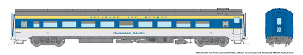 Rapido 100392 - Super Continental Lightweight Coach Delaware & Hudson (D&H) 34 - HO Scale