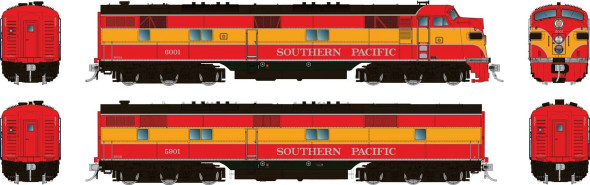 PRE-ORDER: Rapido 29032 - EMD E7A + E7B (DC Silent) Southern Pacific (SP) 6001 + 5901 - HO Scale