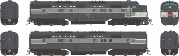 PRE-ORDER: Rapido 29521 - EMD E7A + E7B (DCC and Sound) New York Central (NYC) 4028 + 4112 - HO Scale