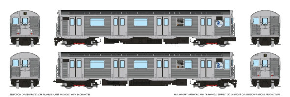 PRE-ORDER: Rapido 209016 - R32 "Brightliner" Subway 2-Car Set (DC Silent) MTA J Jamaica / Nassau St - HO Scale