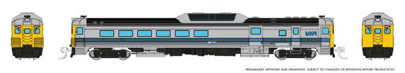 PRE-ORDER: Rapido 516076 - Budd RDC-3 (Ph 2) (DC Silent) VIA Rail Canada (VIA) 6356 - N Scale