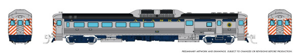 PRE-ORDER: Rapido 516545 - Budd RDC-3 (Ph 1) (DCC and Sound) Alaska Railroad (ARR) 701 - N Scale