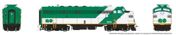 PRE-ORDER: Rapido 222548 - APCU (DCC and Sound) GO Transit 9858 - HO Scale