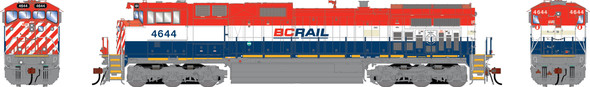 PRE-ORDER: Athearn Genesis 2763 - GE Dash 9-44CW (DC Silent) British Columbia Railway (BCOL) 4644 - HO Scale