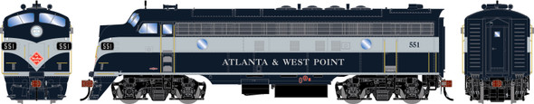 PRE-ORDER: Athearn Genesis 2808 - EMD FP7 (DC Silent) Atlanta and West Point (AWP) 551 - HO Scale