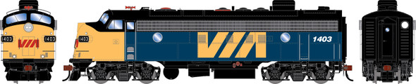 PRE-ORDER: Athearn Genesis 2818 - EMD FP7 (DC Silent) VIA Rail Canada (VIA) 1403 - HO Scale