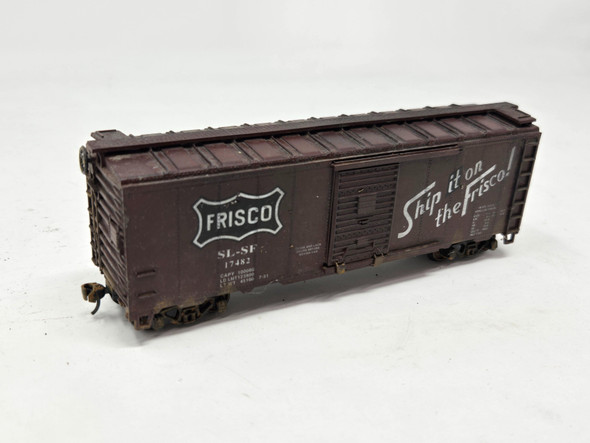 Pre-Owned:  40' Boxcar (weathered) St Louis - San Francisco (SLSF) 17482 - HO Scale