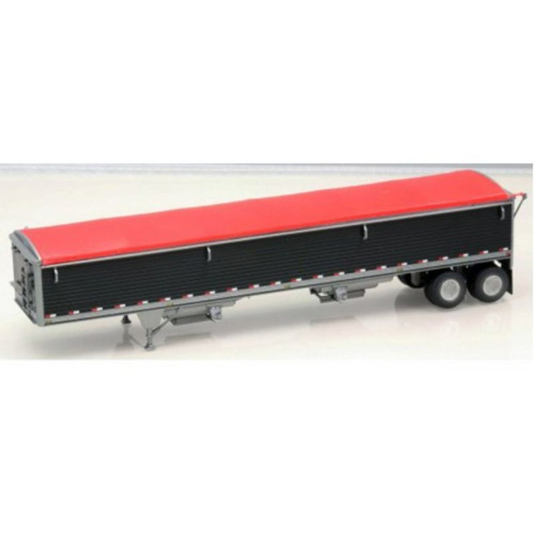 Lonestar Model 6030 - Wilson 43' Pacesetter Grain Trailer Kit - Black Body; Red Tarp   - HO Scale Kit