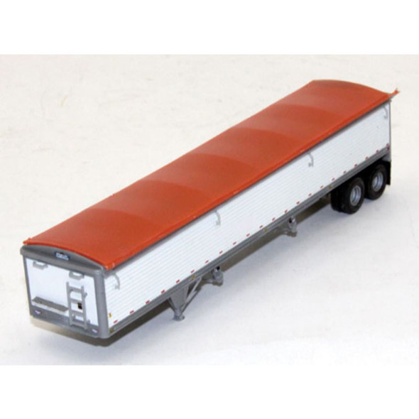 Lonestar Models 6033 - Wilson 43' Pacesetter Grain Trailer Orange Tarp  - HO Scale Kit