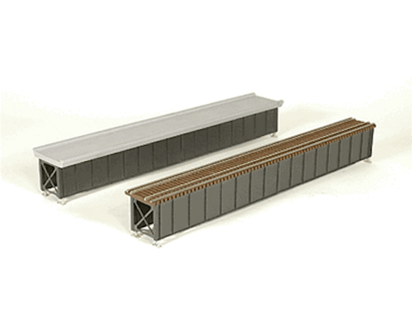 Micro Engineering 75506 - Deck Grider Bridge, 85ft Ballasted - HO Scale