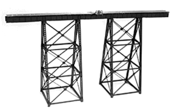 Micro Engineering 75514 - Tall Steel Viaduct, Standard Bridge, 150ft long - HO Scale