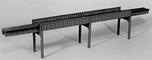 Micro Engineering 75532 - Combination Bridge, 160ft Four Span Deck & Thru Girder - HO Scale