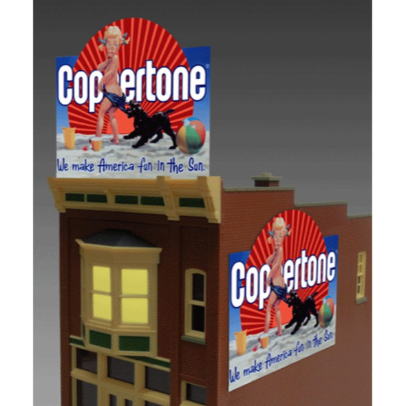 Miller Engineering #1062 - Animated Coppertone Billboard - HO or N Scale