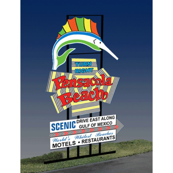 Miller Engineering #2750 - Animated Pensacola Billboard - HO or O Scale