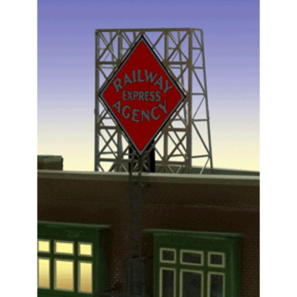 Miller Engineering #338870 - Animated Railway Express Agency Billboard - N or Z Scale