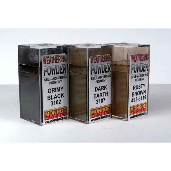 Monroe Models 2912 - Grit and Grime Weathering Powder Set    -