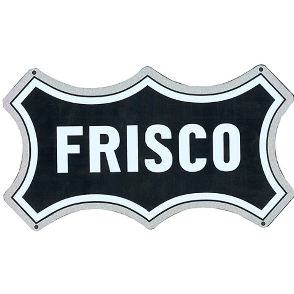 Microscale 10028-Die-Cut Metal Sign -- St. Louis - San Franciso "Frisco" (black, white)