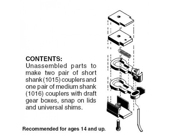 Micro-Trains 00102000 - RDA Body Mount Coupler - N Scale