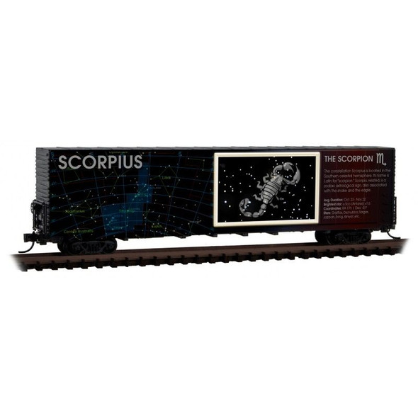 Micro-Trains Line 10200210 - 60' Excess Height Box Car -Constellation Series - Scorpio    - N Scale