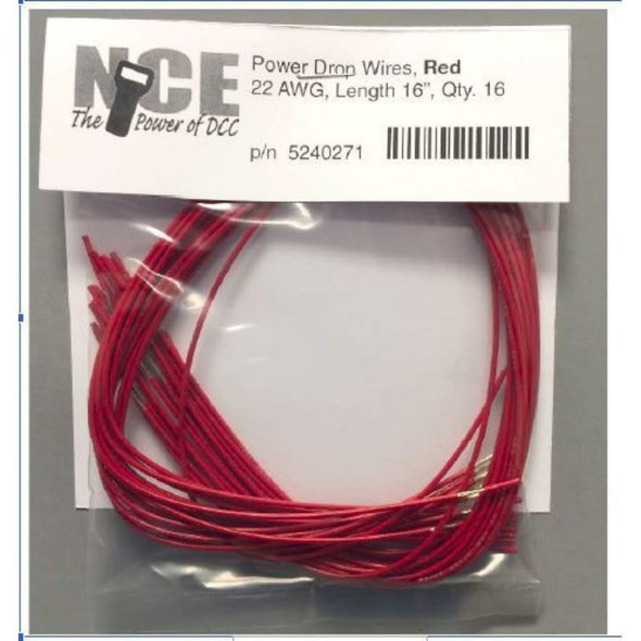NCE 289 - Power Drop Wires Red 10 Pack    - Multi Scale