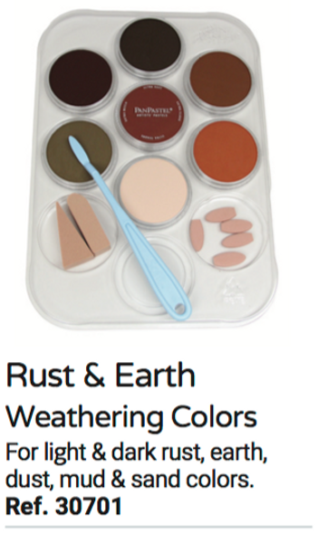 Pan Pastel 30701 - Rust & Earth Weathering Kit -