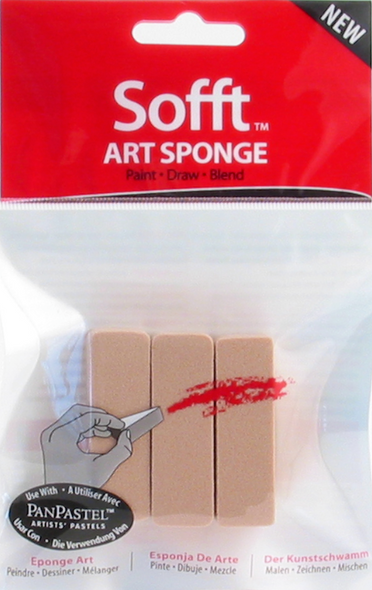 Pan Pastel 61022 - Sofft Sponge Bar Flat 3 Pack