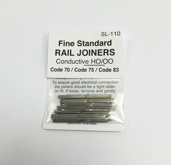 Peco - SL-110 Metal Conducting Rail joiners for HO Code 70/75/83