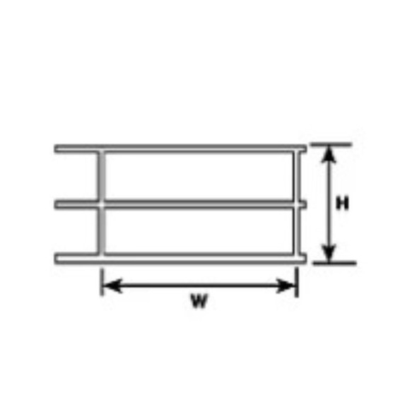 Plastruct 90681 - Styrene Handrail 2 Pcs.    - N Scale