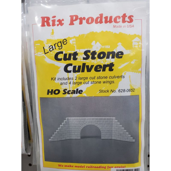 Rix Products 652 - Large Cut Stone Culvert - Multi Scale Kit