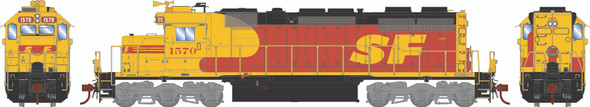 Athearn 1447 - EMD SD39 (DC Silent) Atchison, Topeka and Santa Fe (ATSF) 1570 - HO Scale