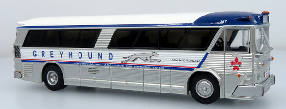 Iconic Replicas 87-0629 - 1964 MCI MC-5A Coach: Greyhound Canada  - HO Scale