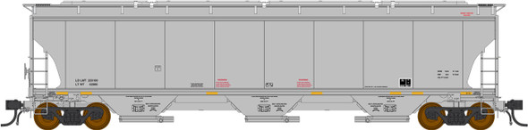 PRE-ORDER: InterMountain 472169-01 - Trinity 5161 3-Bay Covered Hopper Data Only Gray - HO Scale