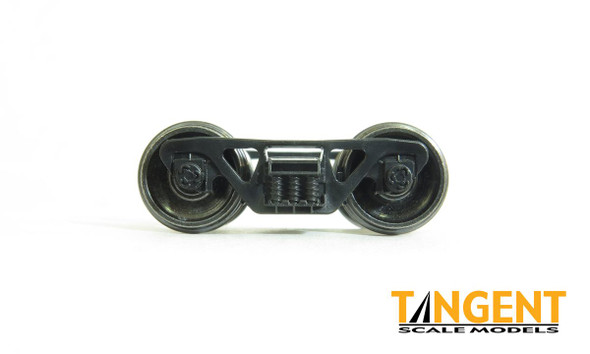 Tangent Scale Models 107 - 100 Ton N-11 Roller Bearing Trucks w/ Semi-Scale Wheelsets - Black (107)  - HO Scale