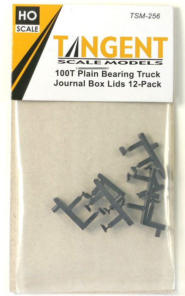 Tangent Scale Models 256 - 100 Ton Plain Bearing Truck Journal Box Lids 12-Pack (256)  - HO Scale
