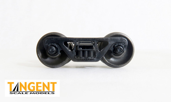 Tangent Scale Models 400 - 100-Ton Barber S-2 Trucks with Spinning Timken Bearings and Blackened Normal Tread All-Metal Precision Wheelsets (400)  - HO Scale