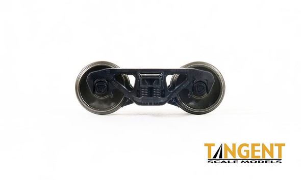 Tangent Scale Models 464 - 50-Ton ASF A-3 Ride Control Roller Bearing Trucks w/ Rotating "Timken" Caps and 33 inch Blackened Semi-Scale Tread All-Metal Precision Wheelsets (464)  - HO Scale