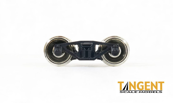 Tangent Scale Models 2015 - 50-Ton Barber S-2-A Plain Bearing Trucks with 33 inch Semi-Scale Tread All-Metal Nickel Plated Precision Wheelsets (2015)  - HO Scale