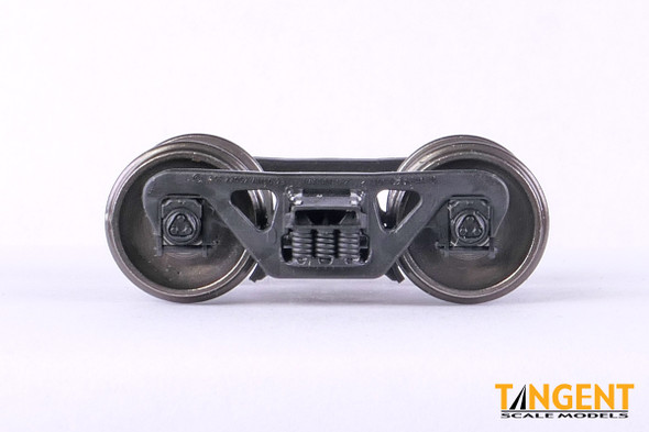 Tangent Scale Models 2046 - 100-Ton Barber S-2 Roller Bearing Trucks with Retaining Bolts and Blackened Standard Scale Wheels (SKU 2046)  - HO Scale