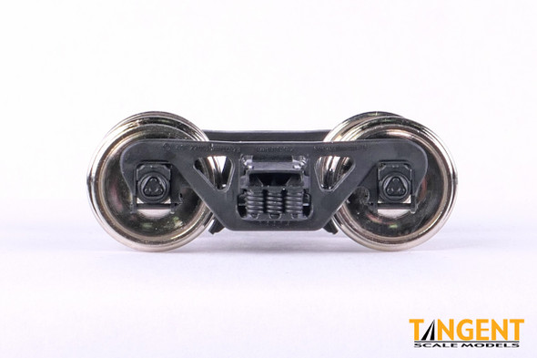 Tangent Scale Models 2048 - 100-Ton Barber S-2 Roller Bearing Trucks with Retaining Bolts and Nickel Silver Semi-Scale Wheels (SKU 2048)  - HO Scale