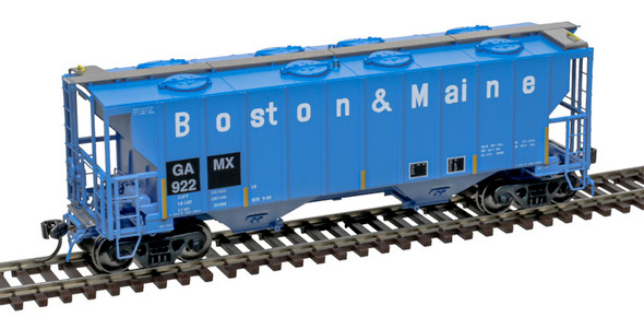 Atlas Master Plus 20007694 - Portec 3000 Covered Hopper General American de Mexico (GAMX) - ex B&M (Blue/White/Yellow) 922 - HO Scale