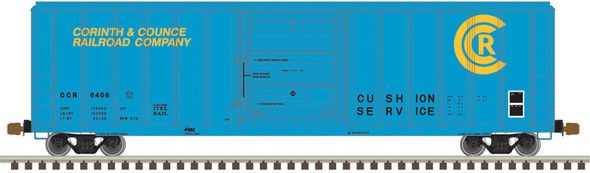 Atlas Master 20007594 - FMC 5347 Single Door Box Car Corinth & Counce (Blue/Yellow) 6455 - HO Scale