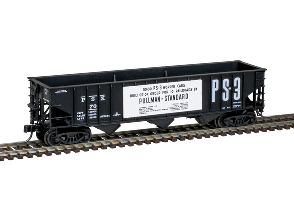 Atlas Master 50007015 - PS-2750 Hopper Cadillac and Lake City (Black) 70 - N Scale