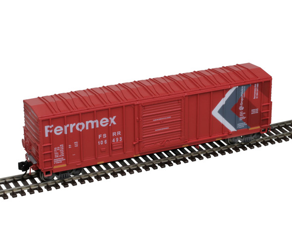 Atlas Master 50007134 - CNCF 5000 Box Car Ferromex (New Image Red) (Red/White/Gray) 107932 - N Scale