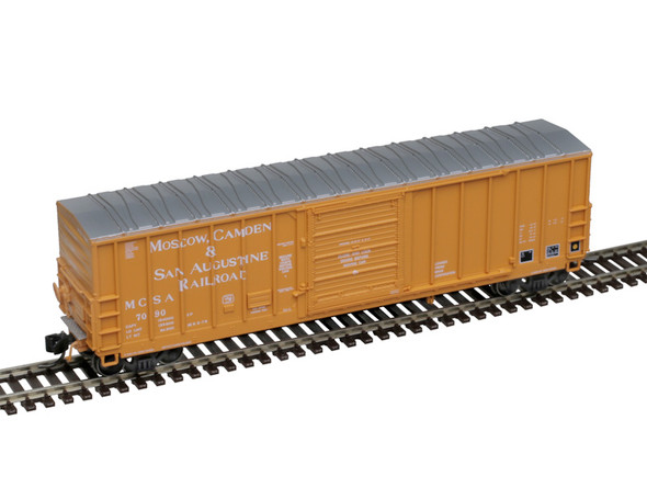 Atlas Master 50007139 - CNCF 5000 Box Car Moscow, Camden & San Augustine (Light Orange/White) 7025 - N Scale