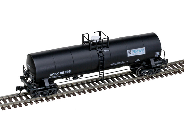 Atlas Master 50006894 - 17,360 Gallon Tank Car ACFX (Pennwalt Chemicals) (Black/Blue/White) 85407 - N Scale