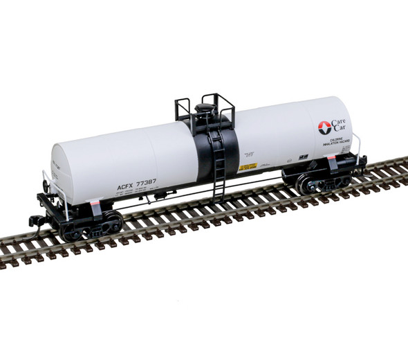 Atlas Master 50006897 - 17,360 Gallon Tank Car ACFX (Olin Corp. Care Car) (White/Black/Red) 77393 - N Scale