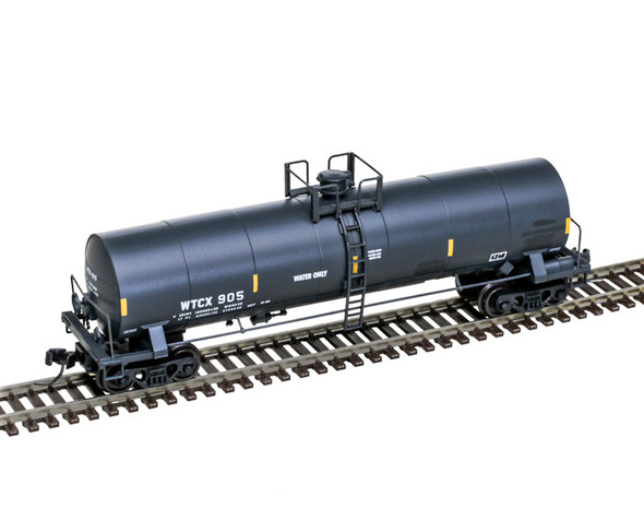Atlas Master 50006906 - 17,360 Gallon Tank Car WTCX (Weyerhaeuser) (Gray/White/Yellow) 909 - N Scale