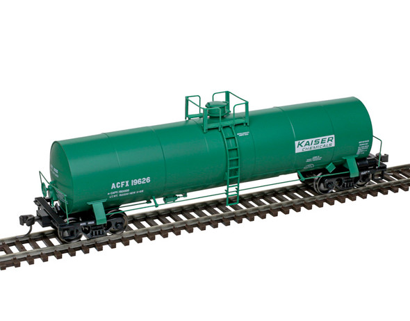 Atlas Master 20007557 - ACF 17,360 Gallon Tank Car ACFX (Kaiser Chemicals) (Green/White) 19629 - HO Scale