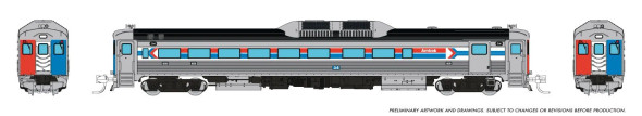 PRE-ORDER: Rapido 516016 - Budd RDC-2 (Ph 1) (DC Silent) Amtrak (AMTK) 34 - N Scale