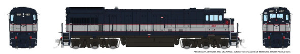 PRE-ORDER: Rapido 43112 - GE U34CH (DC Silent) NJDOT 4157 - HO Scale